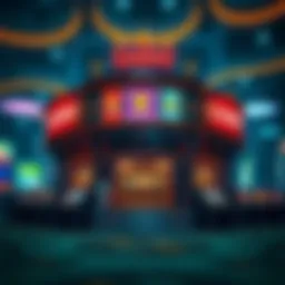 Structure of online casinos depicted through digital graphics