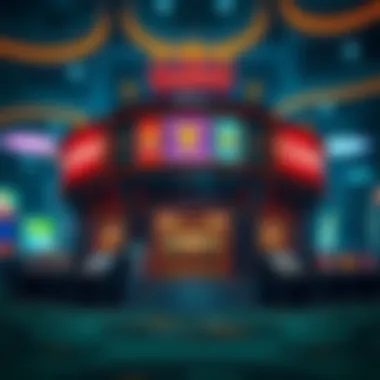 Structure of online casinos depicted through digital graphics