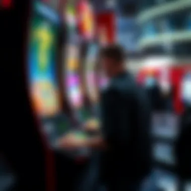 User placing bets on a cryptocurrency slot machine